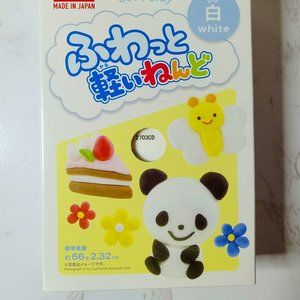 Daiso Soft Foam Air Dry Clay White Red Blue Pink Slime Making